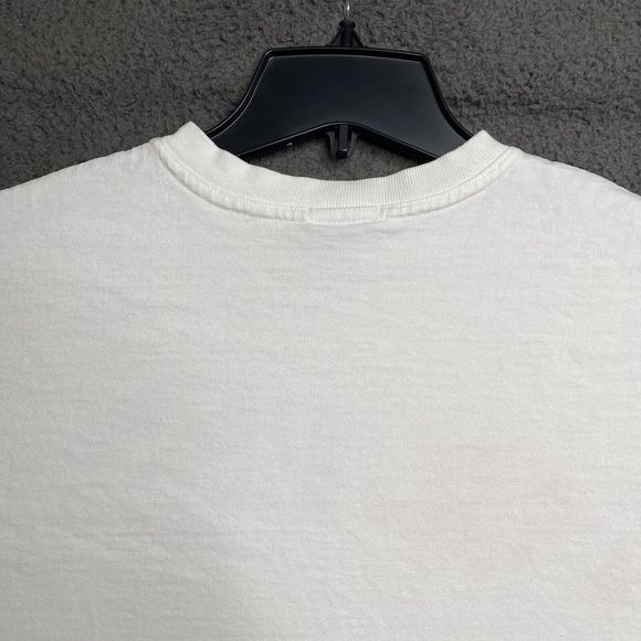 GUESS JEANS USA T-Shirt White Long Sleeve Womens Small Classic Spellout Logo - Picture 12 of 16